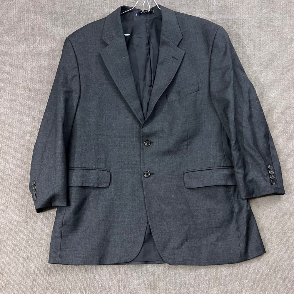 Chaps Ralph Lauren Men 40R Gray Blazer Business Casual 3 Button‎ Sport Coat